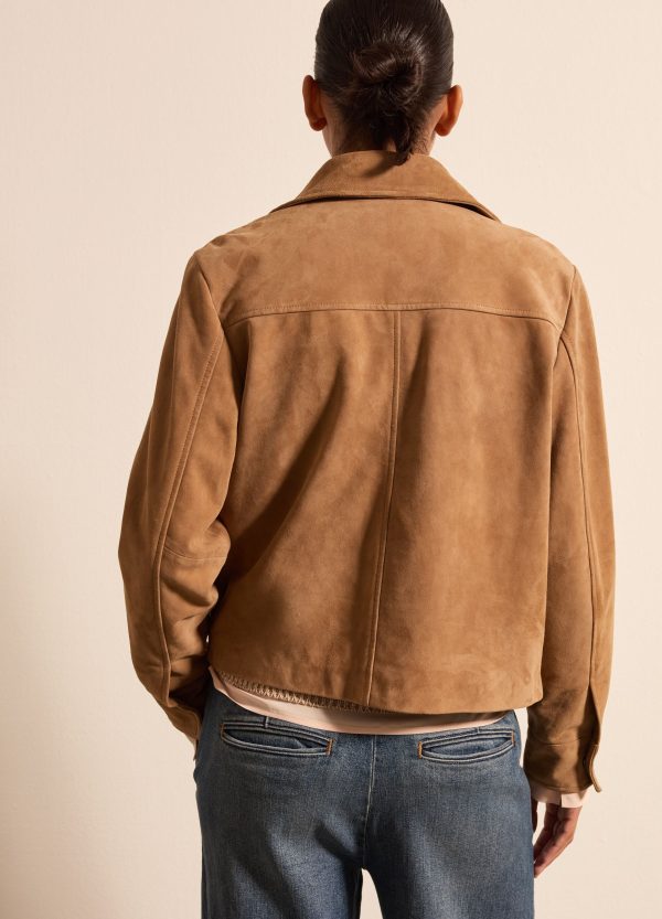 Giacca corta in suede - Image 4