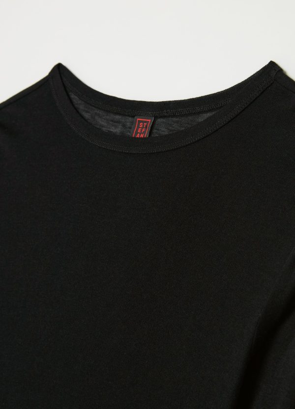 T-shirt a maniche lunghe in Lyocell, seta e lana - Image 6