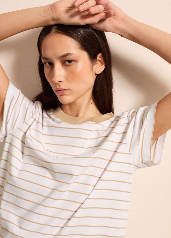 T-shirt boxy fit a righe - Image 2