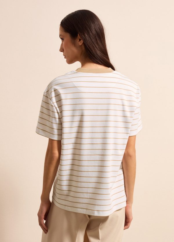 T-shirt boxy fit a righe - Image 3