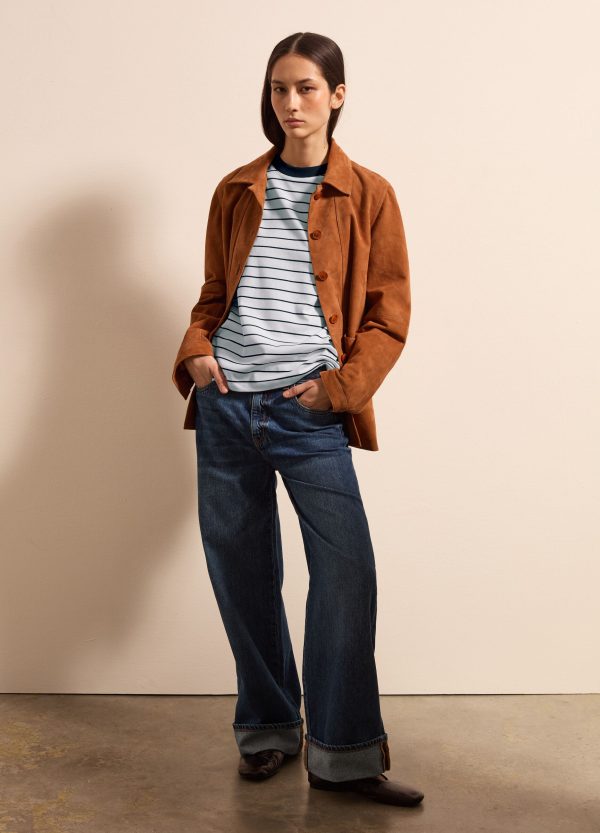 T-shirt boxy fit a righe