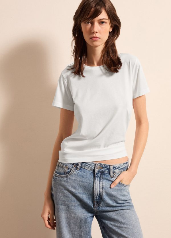 T-shirt boxy fit tinta unita - Image 2