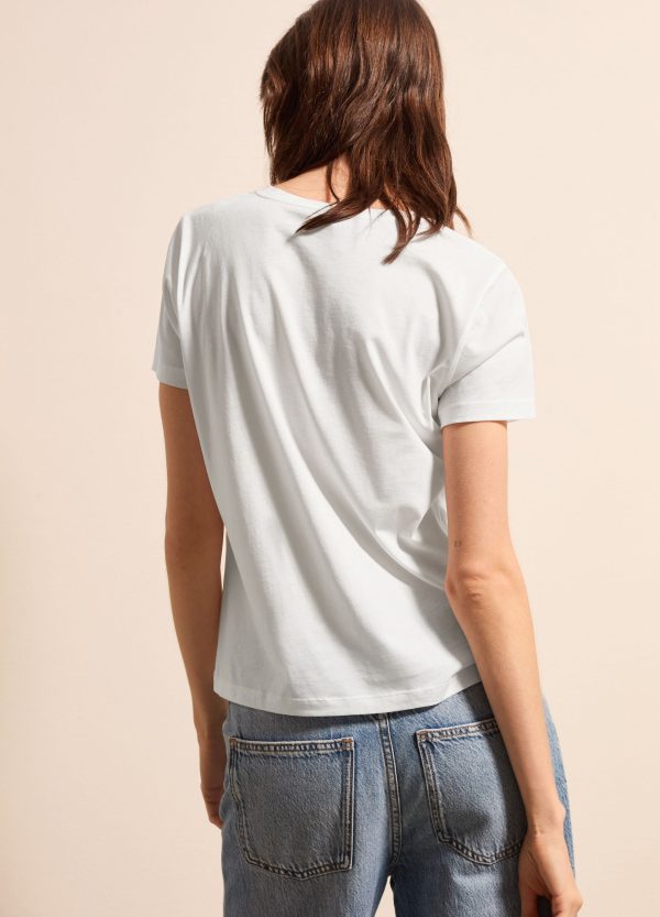T-shirt boxy fit tinta unita - Image 4