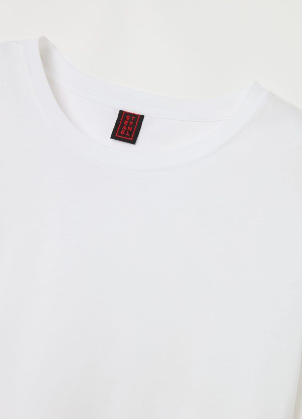 T-shirt boxy fit tinta unita - Image 6