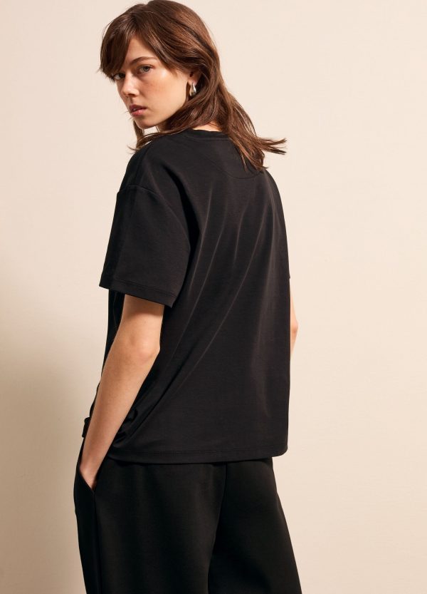 T-shirt boxy fit tinta unita