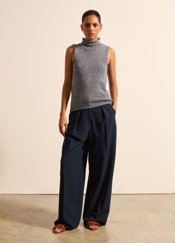 Pantalone balloon fit con pinces