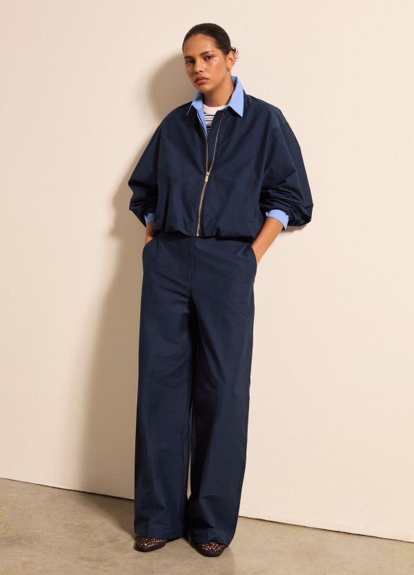 Bomber full-zip tinta unita - Image 3