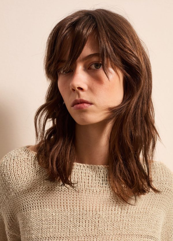 Pullover in cotone con motivo a righe - Image 3