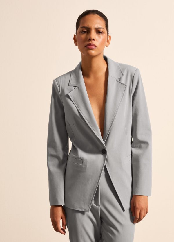 Blazer monopetto con bottone