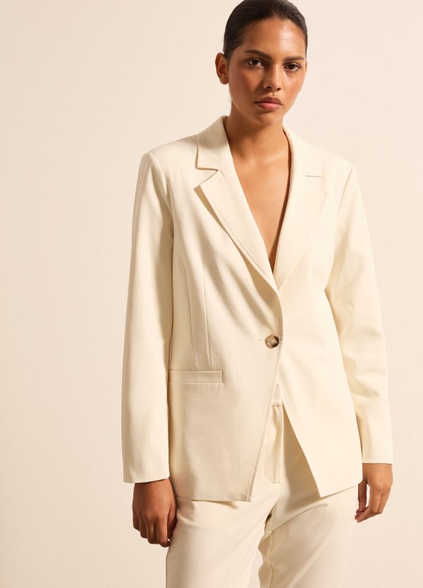 Blazer monopetto con bottone