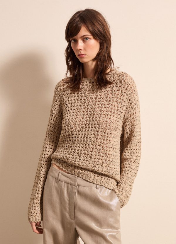 Pullover tricot con lurex
