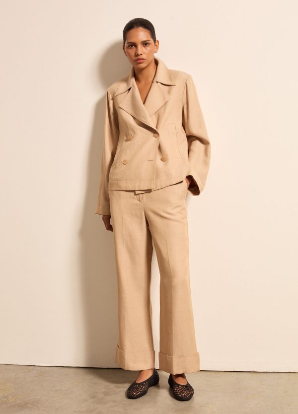 Pantalone a gamba larga straight fit