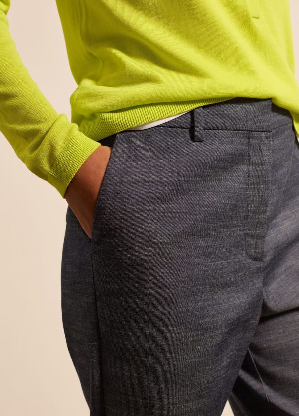 Pantalone flare fit effetto denim - Image 3