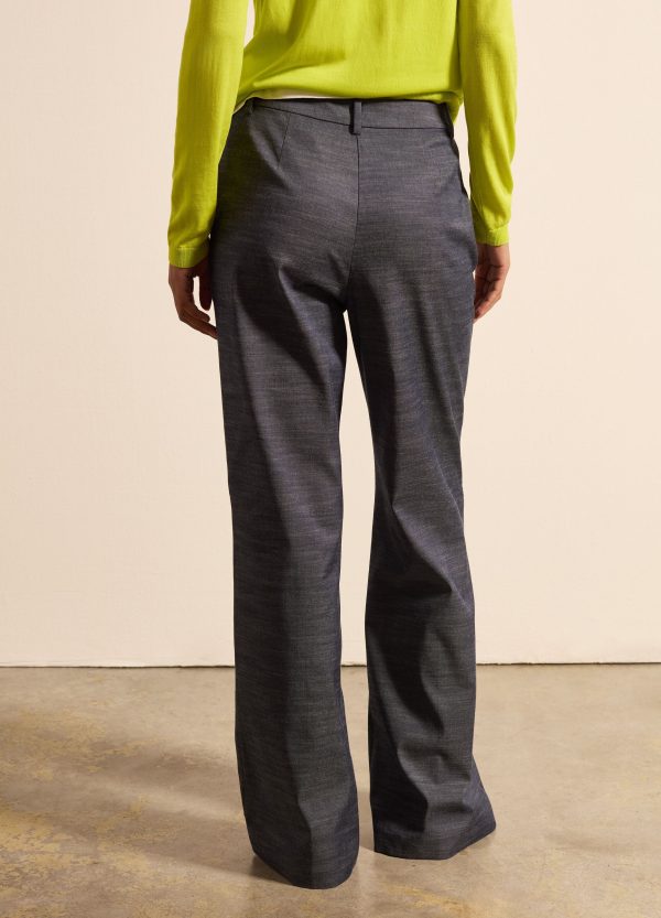 Pantalone flare fit effetto denim - Image 4