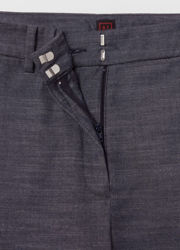 Pantalone flare fit effetto denim - Image 6