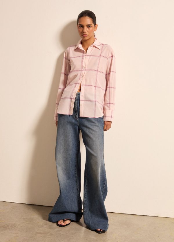Camicia over con fantasia check