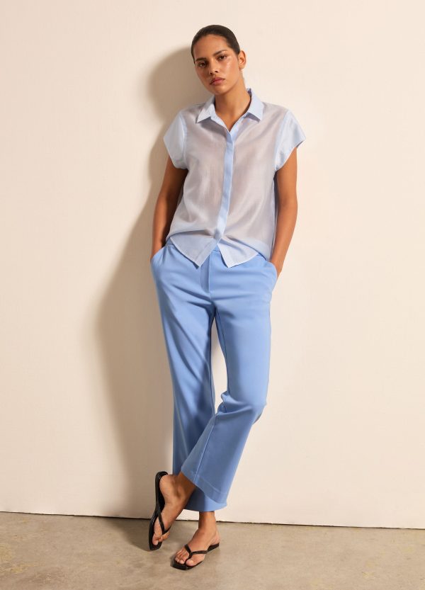 Pantalone flare fit cropped