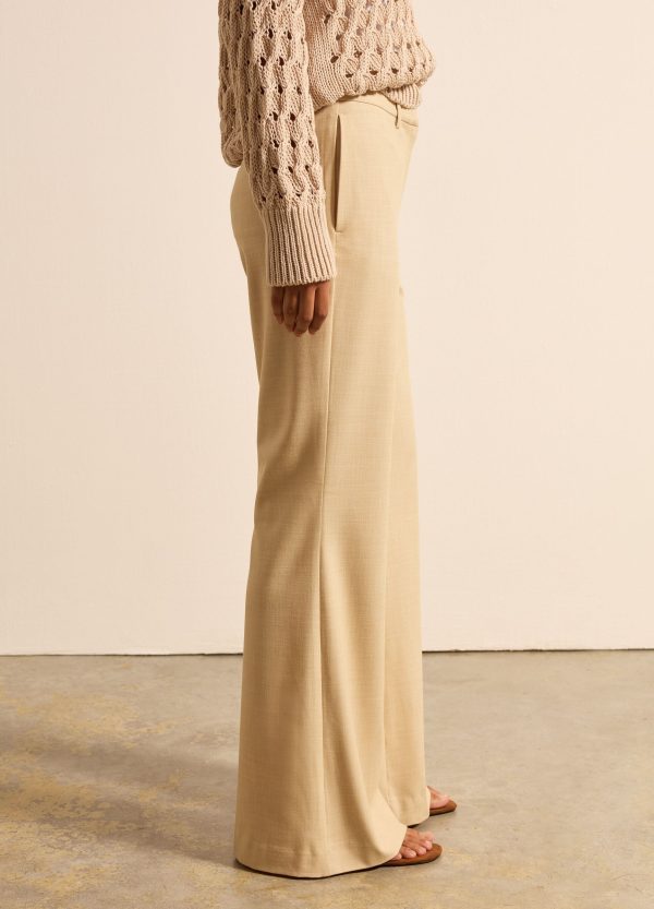 Pantalone flare fit trama lavorata - Image 3