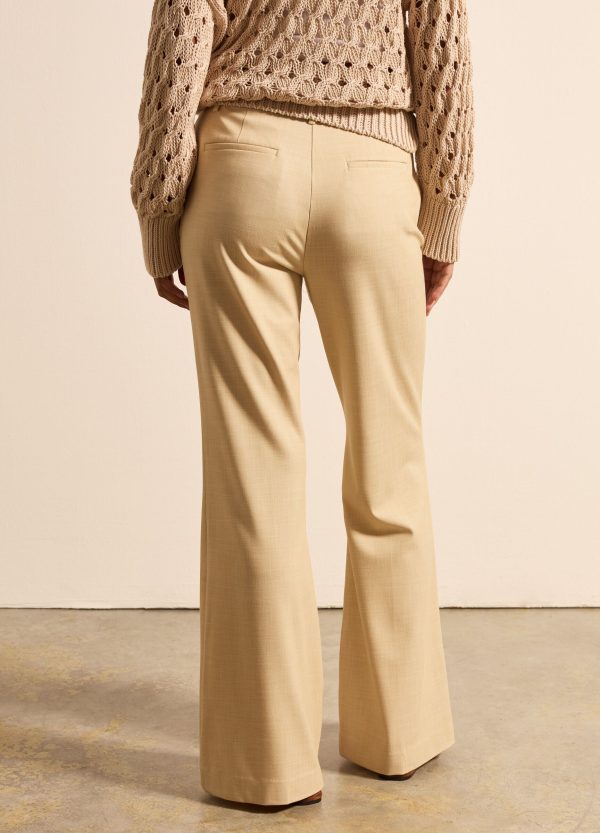 Pantalone flare fit trama lavorata - Image 4