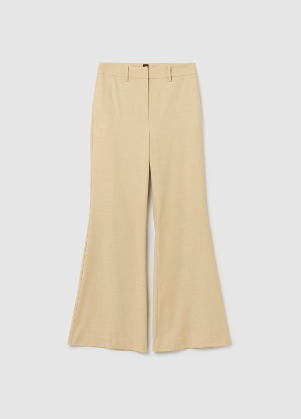 Pantalone flare fit trama lavorata - Image 5