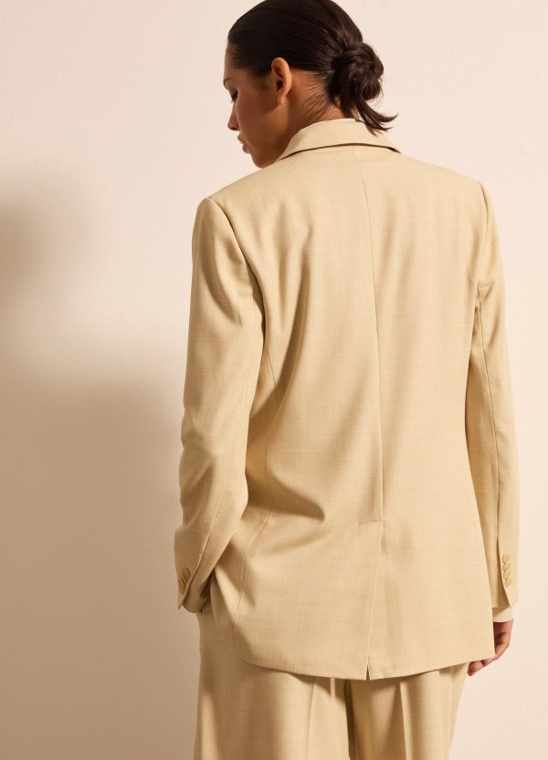 Blazer monopetto trama lavorata - Image 4
