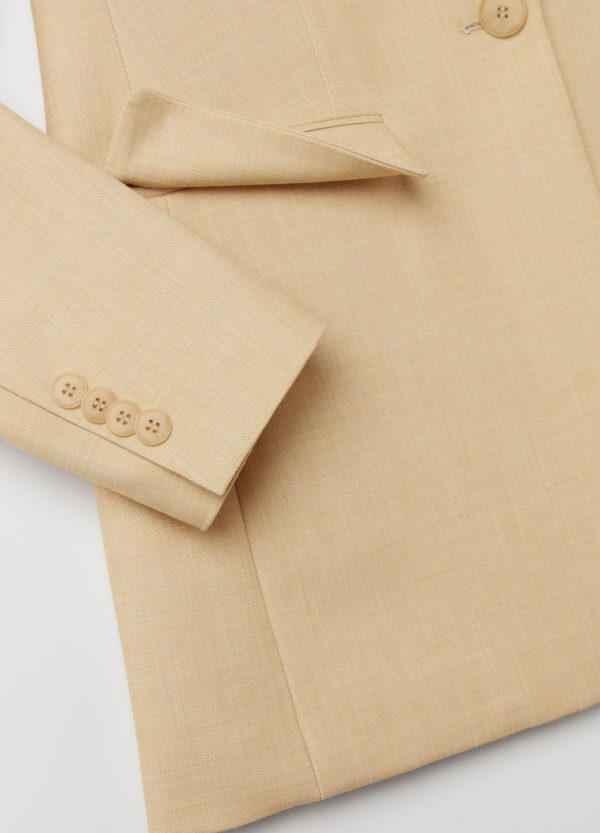 Blazer monopetto trama lavorata - Image 6