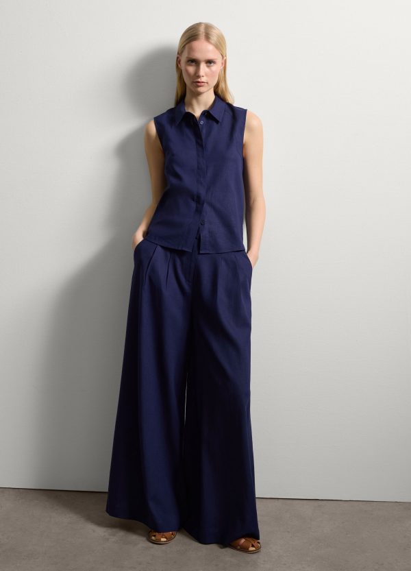 Pantalone palazzo a gamba larga