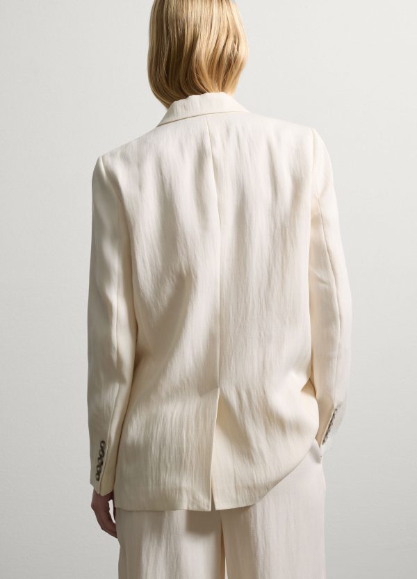 Blazer monopetto in crêpe - Image 4