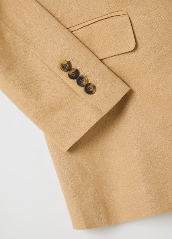 Blazer monopetto in lino e viscosa - Image 6