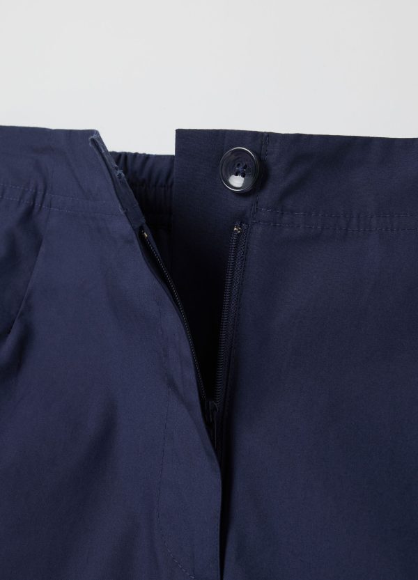 Pantalone straight fit ankle in cotone - Image 2