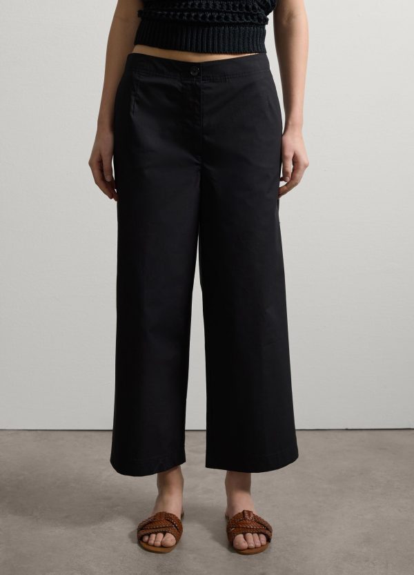 Pantalone straight fit ankle in cotone - Image 2