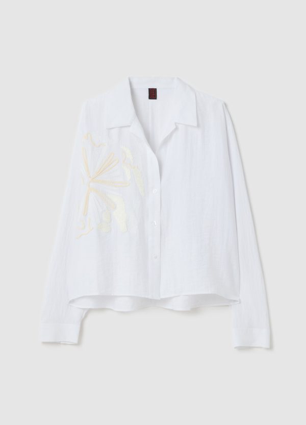 Camicia con ricamo floreale - Image 5