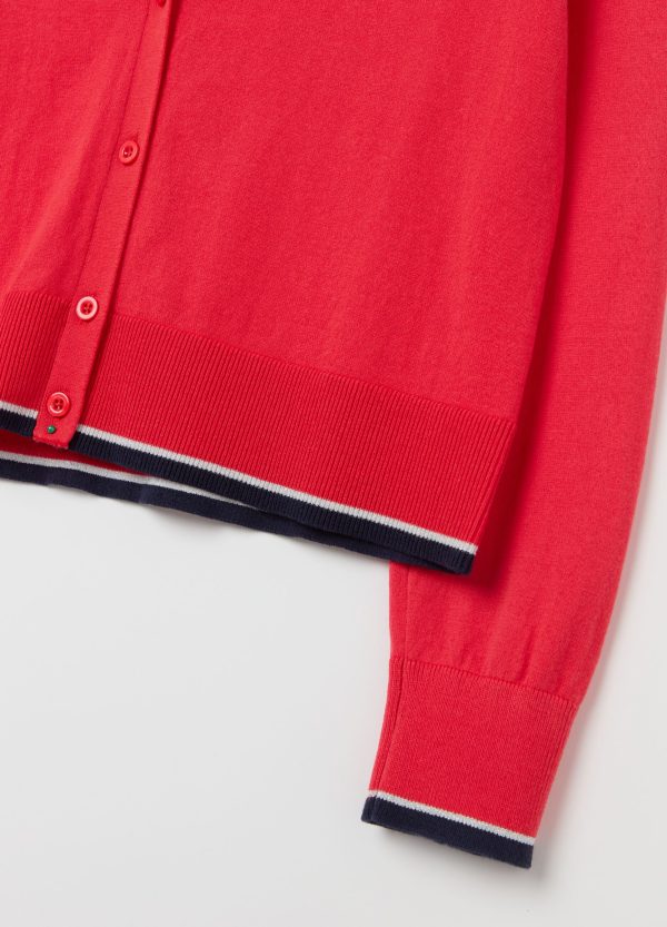 Cardigan in crêpe con profilo in lurex - Image 6