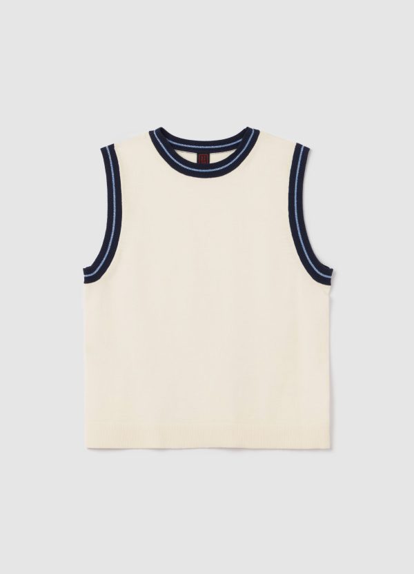 Tank top in crêpe con dettaglio lurex - Image 5
