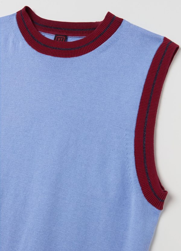 Tank top in crêpe con dettaglio lurex - Image 6