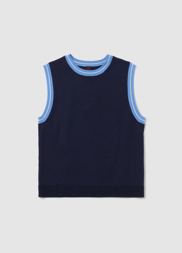 Tank top in crêpe con dettaglio lurex - Image 5
