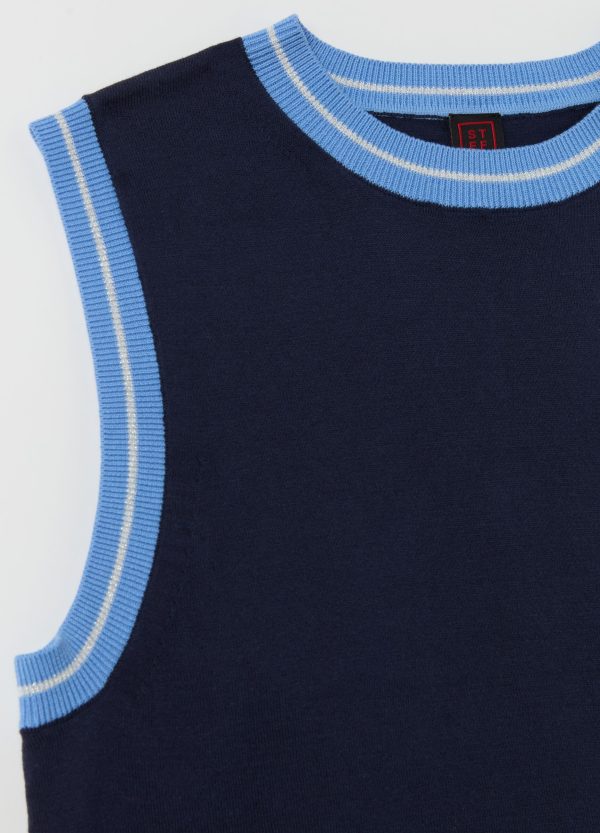 Tank top in crêpe con dettaglio lurex - Image 6