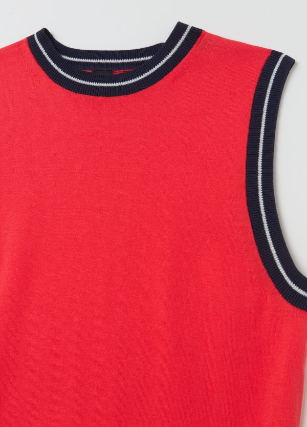 Tank top in crêpe con dettaglio lurex - Image 6
