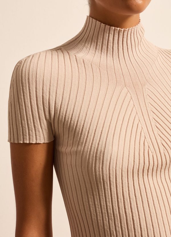 Maglia in crêpe a coste piatte - Image 3