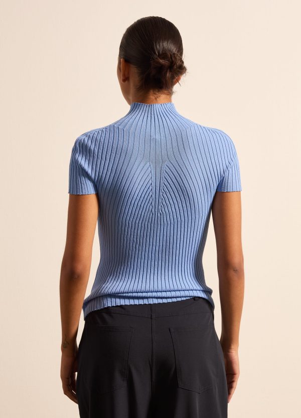 Maglia in crêpe a coste piatte - Image 4