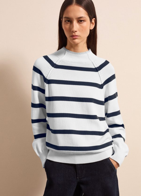 Pullover a righe mock neck - Image 3