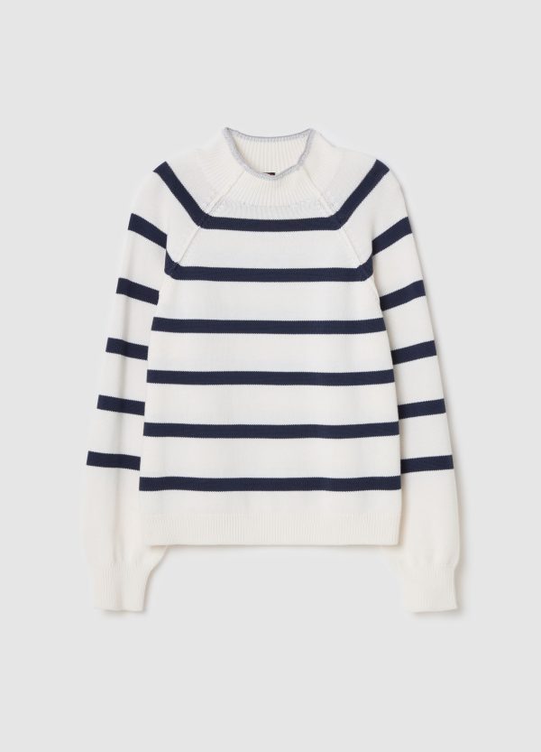 Pullover a righe mock neck - Image 5