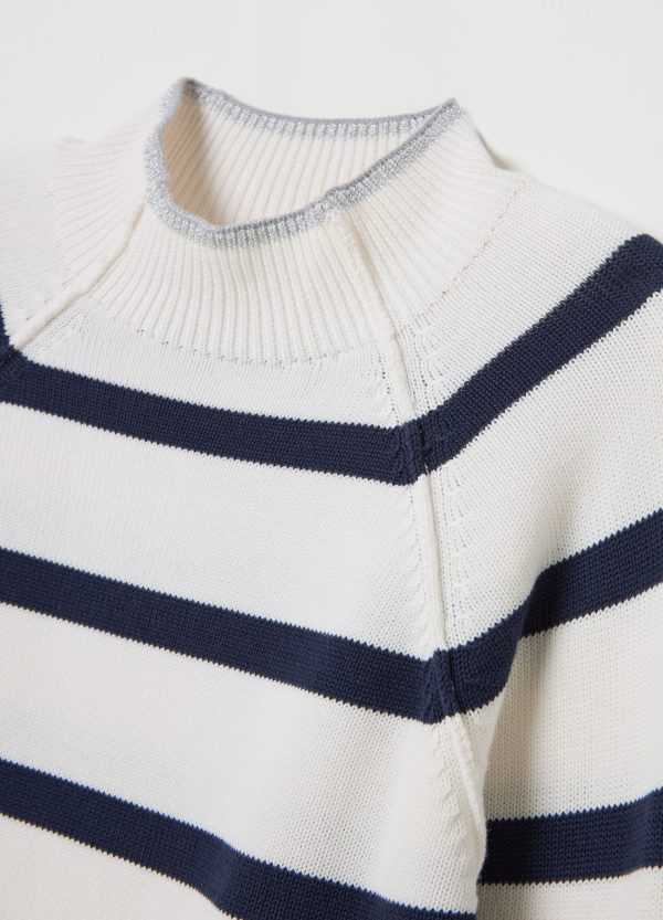 Pullover a righe mock neck - Image 6
