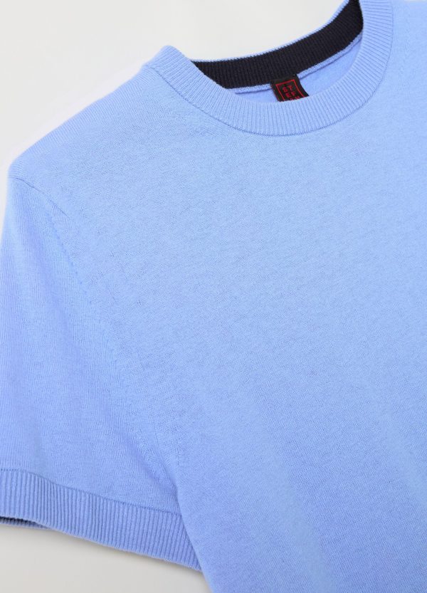 Maglia a maniche corte in lana, cotone e cashmere - Image 6