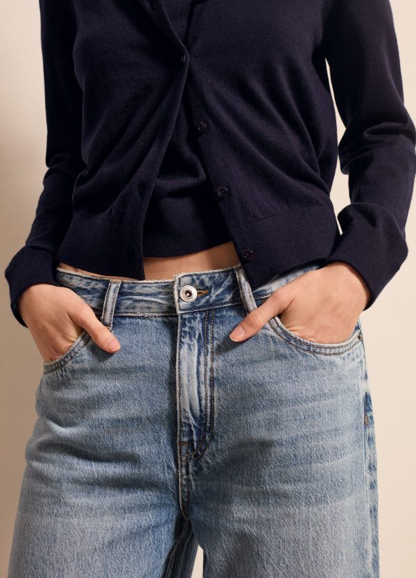Cardigan in lana, cotone e cashmere - Image 3