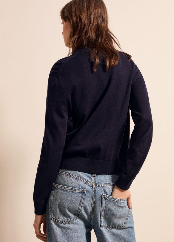 Cardigan in lana, cotone e cashmere - Image 4