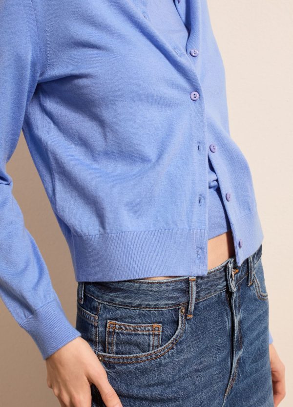 Cardigan in lana, cotone e cashmere - Image 3
