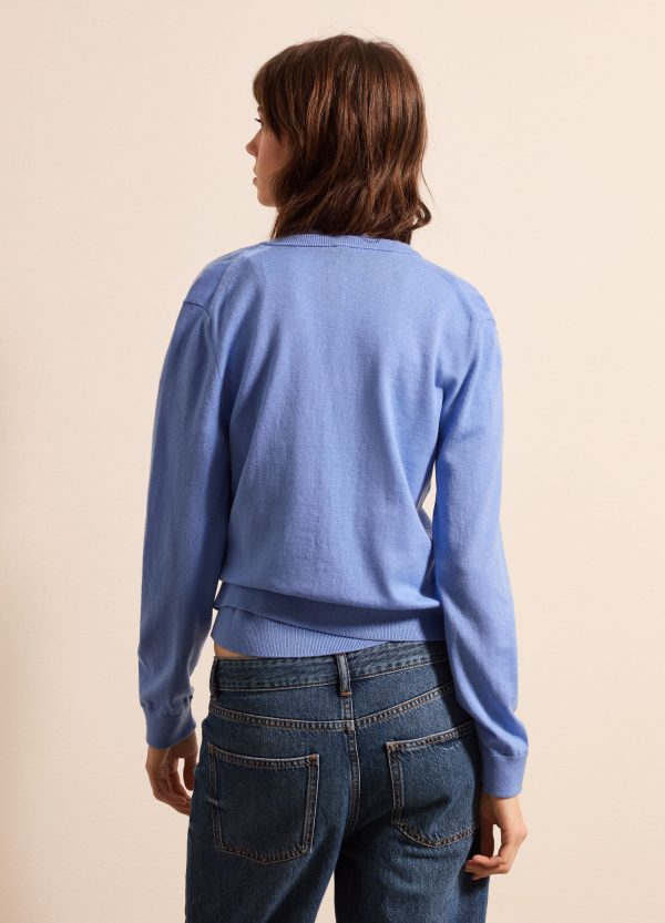 Cardigan in lana, cotone e cashmere - Image 4