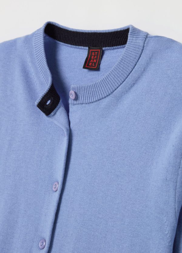 Cardigan in lana, cotone e cashmere - Image 6