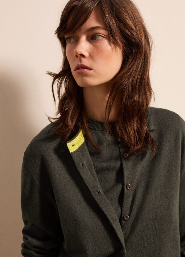 Cardigan in lana, cotone e cashmere - Image 3